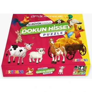 Çiftlik Hayvanları 12 Büyük Parça Dokun Hisset Puzzle