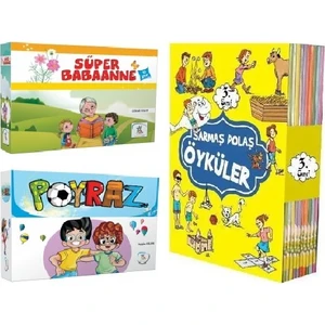 3. Sınıf Süper Babaanne + Poyraz + Sarmaş Dolaş Öyküler 30 Kitap