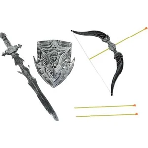 Oyuncak Ok Yay Kılıç Kalkan Süper Savaşçı Set