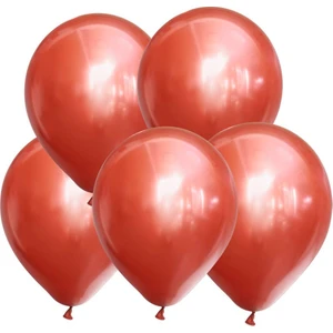 Partipan Kırmızı Krom Balon 5 Adet