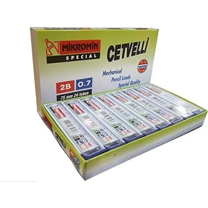 0.7 Cetvelli Min Uç 75 mm 2b 24'lü