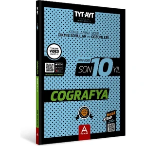 A Yayınları TYT AYT Coğrafya Son 10 Yıl Çıkmış Soru ve Çözümleri Yeni 2022