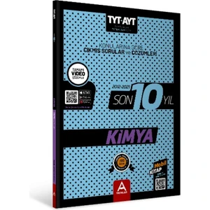 A Yayınları TYT AYT Kimya Son 10 Yıl Çıkmış Soru ve Çözümleri Yeni 2022