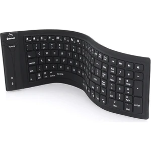 Ja-11 108-TUŞLARI Katlanabilir Silikon Bluetooth Klavye (Yurt Dışından)