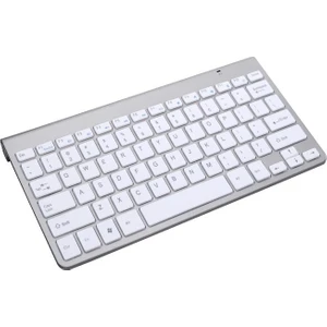 USB Harici Dizüstü Masaüstü Bilgisayar Evrensel Mini Kablosuz Klavye Fare, Stil: Klavye (Gümüş) (Yurt Dışından)