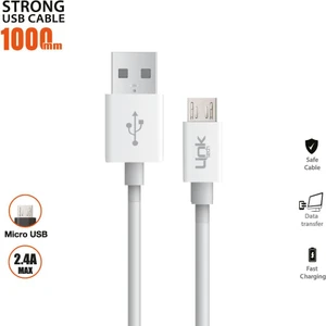 K558 Strong Micro USB 2.4A 1000MM Şarj/senkronizasyon Kablosu