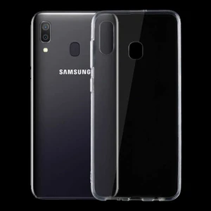 Samsung Galaxy A20 Kılıf Şeffaf Silikon Hibrit Case Şeffaf