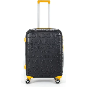 5167 Ekstra Dayanıklı Orta Boy Valiz Teleskopik Sap ve 360 Derece Döner Tekerlekler