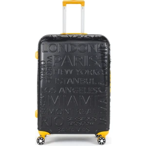 Ekstra Dayanıklı Büyük Boy Valiz ABS Malzemeden Teleskopik Saplı 49 cm x 75 cm x 30 cm