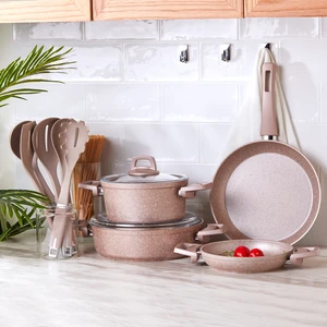 Biogranit Rosegold 11 Parça Tencere Seti