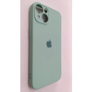 Apple iPhone 13 Uyumlu Kamera Korumalı Içi Kadife Logolu Telefon Kılıfı - Yeşil