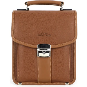 Case Club Kilit Mekanizmalı Erkek El ve Omuz Çantası Su Geçirmez Dış Yüzey