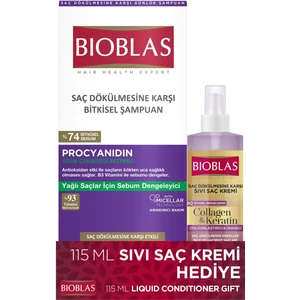 360 ml  Yağlanma Karşıtı Şampuan + 115 ml  Sıvı Saç Kremi