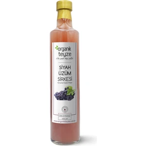 Organik Teyze Doğal Fermantasyon Siyah Üzüm Sirkesi 500 ml