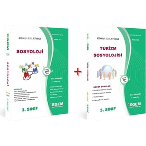 Egem Eğitim Yayınları AÖF Sosyoloji 3. Sınıf Güz 5. Dönem Konu Anlatımlı Soru Bankası