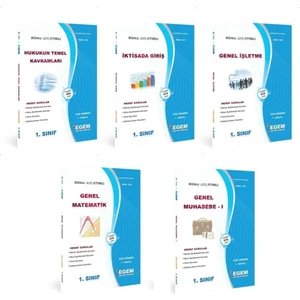 Egem Eğitim Yayınları AÖF Maliye 1. Sınıf 1. Dönem Konu Anlatımlı Soru Bankası