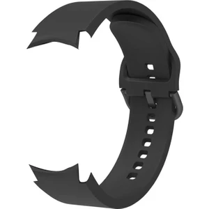 Samsung Galaxy Watch 4 40MM Kordon Model Uyumlu Kançalı Silikon Krd 50 Siyah