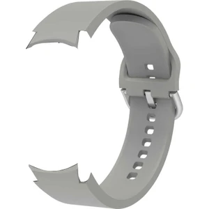 Samsung Galaxy Watch 4 40MM Kordon Model Uyumlu Kançalı Silikon Krd 50 Gri