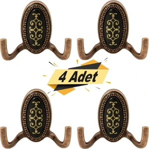 Seçil Vestiyer Duvar Askısı Dolap Elbise Askılığı Antik Askı (4 ADET)