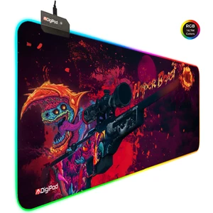 RGB Gaming Oyuncu Mousepad  90X40 XXL  Kaymaz Taban  HYPERBEAST 4mm  Kalınlık