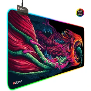 RGB Gaming Oyuncu Mousepad  90X40 XXL  Kaymaz Taban HYPER 4mm  Kalınlık