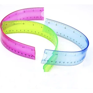 Esnek Cetvel Kırılmaz Cetvel 30 cm Karışık Renkler