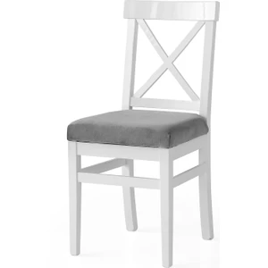 Erezoğulları Mobilya Gri Ahşap Ağaç Mutfak Sandalyesi 2li