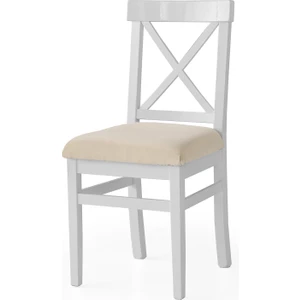 Erezoğulları Mobilya Gri Ahşap Ağaç Mutfak Sandalyesi 2li