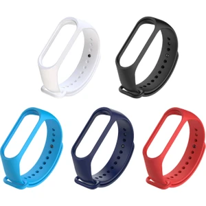 Xiaomi Mi Band 4 ve 3 Uyumlu Silikon Kordon 5'li Set 3
