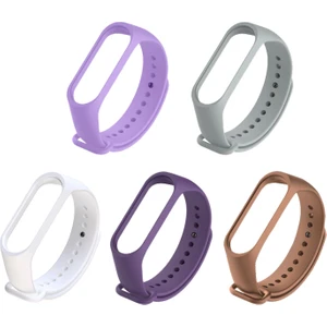 Xiaomi Mi Band 4 ve 3 Uyumlu Silikon Kordon 5'li Set 7