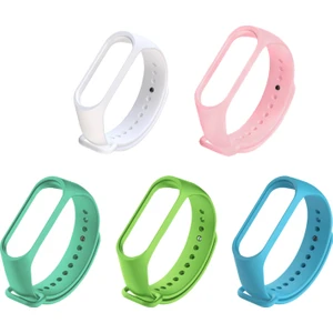 Xiaomi Mi Band 4 ve 3 Uyumlu Silikon Kordon 5'li Set 10