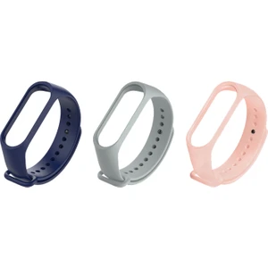 Xiaomi Mi Band 4 ve 3 Uyumlu Silikon Kordon 3'lü Set 3