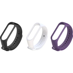 Xiaomi Mi Band 4 ve 3 Uyumlu Silikon Kordon 3'lü Set 4