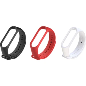Xiaomi Mi Band 4 ve 3 Uyumlu Silikon Kordon 3'lü Set 5