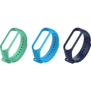 Xiaomi Mi Band 4 ve 3 Uyumlu Silikon Kordon 3'lü Set 9