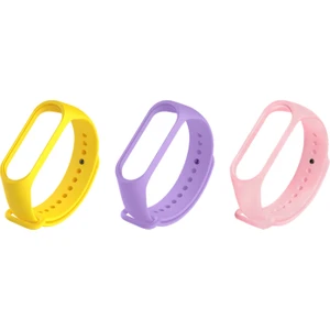 Xiaomi Mi Band 4 ve 3 Uyumlu Silikon Kordon 3'lü Set 12