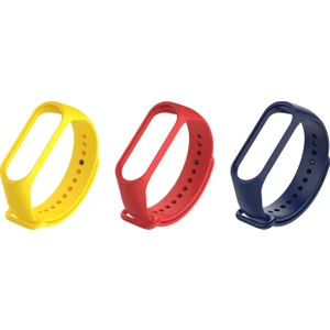 Xiaomi Mi Band 4 ve 3 Uyumlu Silikon Kordon 3'lü Set 17