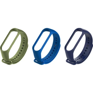 Xiaomi Mi Band 4 ve 3 Uyumlu Silikon Kordon 3'lü Set 19
