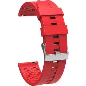 Case Street Samsung Galaxy Watch 4 42MM Kordon Silikon Kancalı Krd 23 Kırmızı