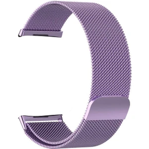 Case Street Amazfit Gtr 3 Pro Kordon Hasır Metal Örgülü Ayarlanabilir Mor