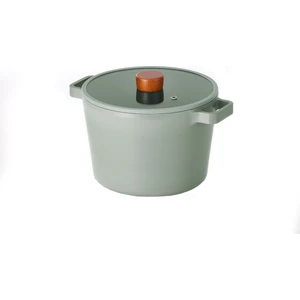 Fika Döküm Tenvere 22 cm Derin Tencere Gri