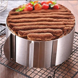 Ayarlanabilir Turta Çemberi 16 x 30 cm. Yuvarlak Pasta Kalıbı