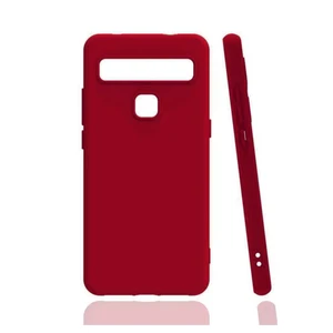 Tcl 10L Kırmızı Silikon Rubber Kılıf Arka Kapak