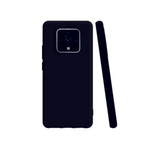Tecno Camon 16 Premier Siyah Silikon Rubber Kılıf Arka Kapak