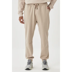 Altınyıldız Classics Erkek Bej Standart Fit Normal Kesim Beli Ve Paçası Lastikli Rahat Spor Eşofman Altı