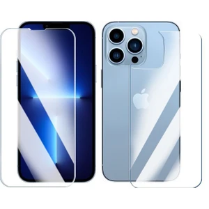 iPhone 13 Pro Max Ön ve Arka Tempered Glass Cam Koruma
