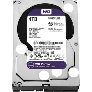 4TB Purple 3.5" 64MB 5400RPM WD40PURZ Harddisk