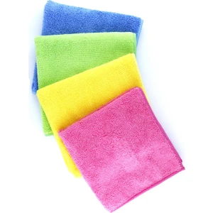 Silver Home Süper Emici 40X40CM 4lü Mikrofiber Kurulama Bezi - Renkli