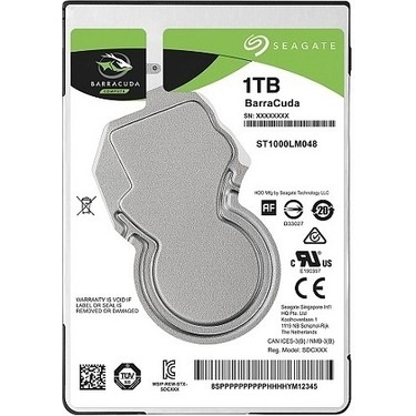 【初期化済】Seagate 内蔵2.5インチSSD 1TB BarraCuda Seagate Barracuda 2,5 1tb 128MB ST1000LM048, 5400RPM, Fiyatı