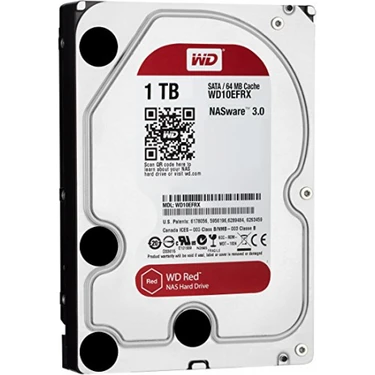 Wd Red WD10EFRX 3,5 1tb, 64MB, 5400 Rpm, 7/24-Nas-Server Fiyatı